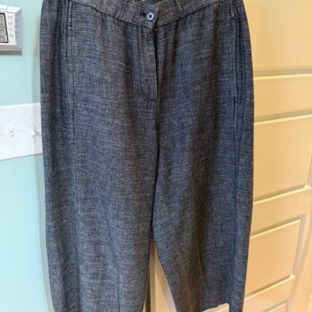 Eileen Fisher Wide Leg Black/White pants - S